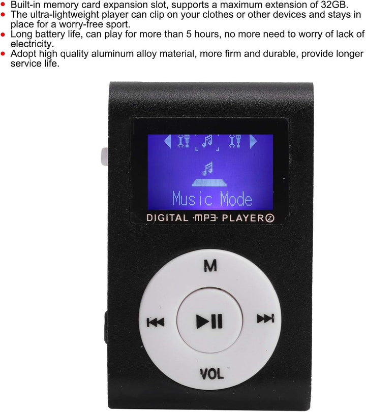 Tragbarer Verlustfreier HiFi-MP3-Musikplayer mit Speichersteckplatz und Langlebigem Akku für Den Aus