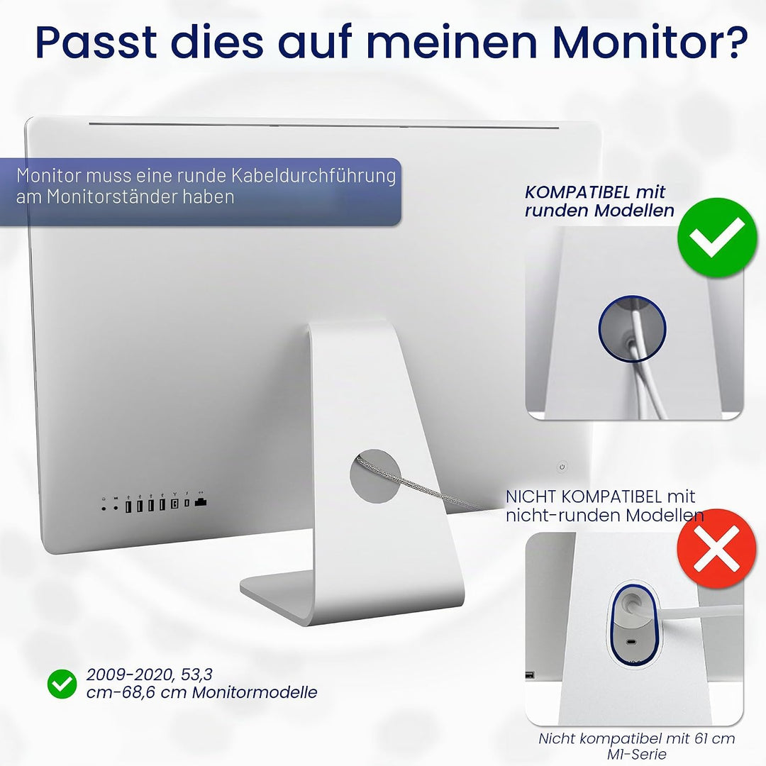 VIVO Adapter VESA Mount Kit, Bracket Set für Apple 21,5" und 27" iMac, Ende 2009 bis 2020 Modelle, L