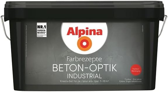 Alpina Farbrezepte BETON-OPTIK Set Betongrau