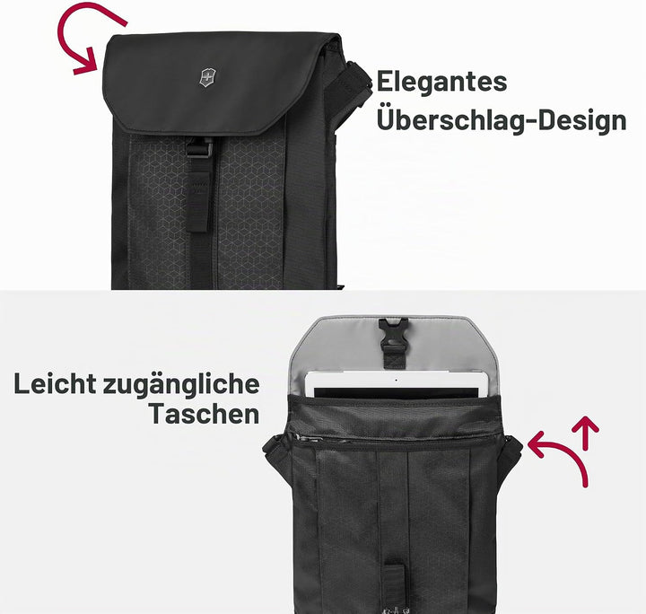 Victorinox Altmont Original Flapover Digital Bag, Tabletfach, Schultertasche, Umhängetasche, Damen H