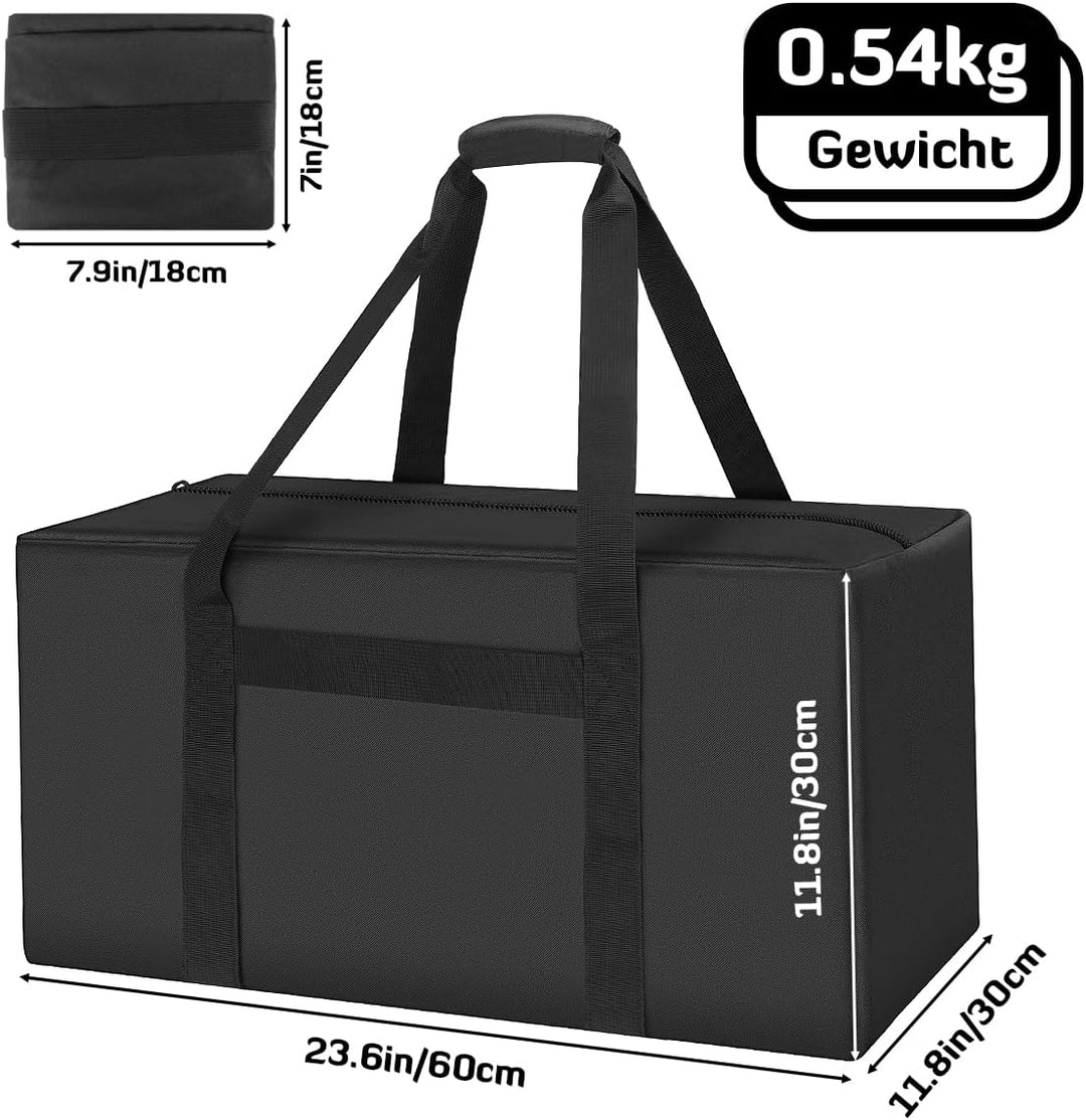 INFANZIA 53L Kleine Sporttasche, Faltbare Reisetasche, Wasserdicht Handgepäck Wochenende Tasche für