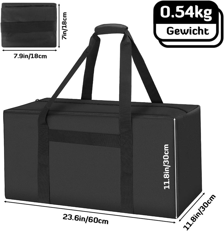 INFANZIA 53L Kleine Sporttasche, Faltbare Reisetasche, Wasserdicht Handgepäck Wochenende Tasche für