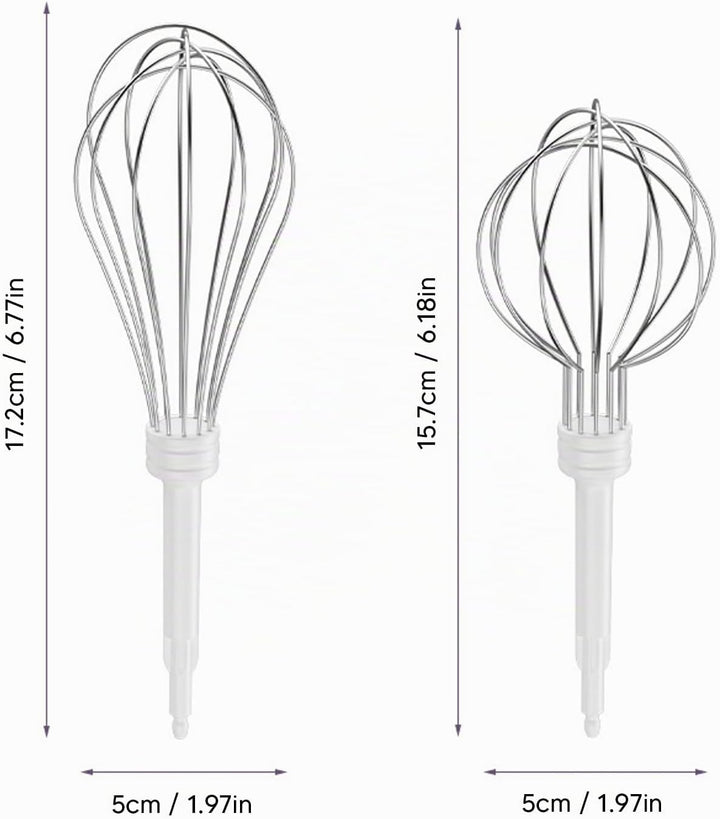 Luqeeg Elektrischer Schneebesen, Handmixer Hand-Eierbesen, Kabelloser Elektrischer Küchen-Handmixer
