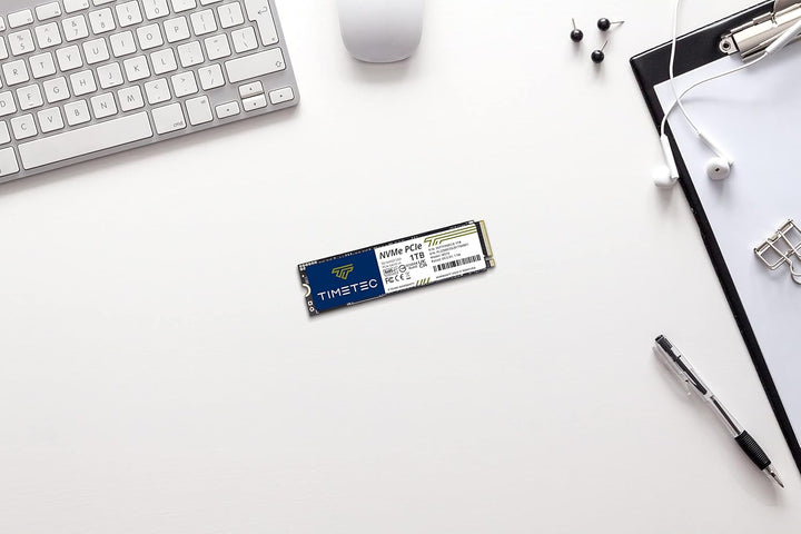 Timetec 1TB SSD NVMe PCIe Gen3x4 8 Gb/s M.2 2280 3D NAND TLC 600 TBW Hochleistungs-SLC-Cache Lese-/S