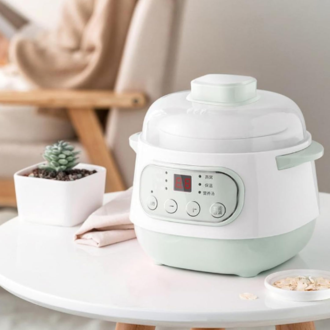 Slow Cooker, Gesund und Sicher, 1 L Keramik-Slow Cooker, Einfach zu Transportieren und Aufzubewahren
