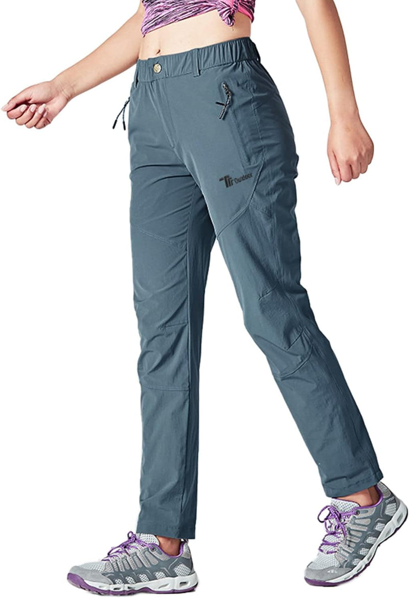 YSENTO Damen Wanderhose Outdoorhose Wasserdicht Schnelltrockend Stretch Trekkinghose Funktionshose m