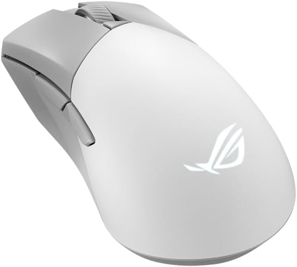 ASUS ROG Gladius III Wireless AimPoint White RGB Gaming Maus (optischer ROG AimPoint-Sensor, 36.000