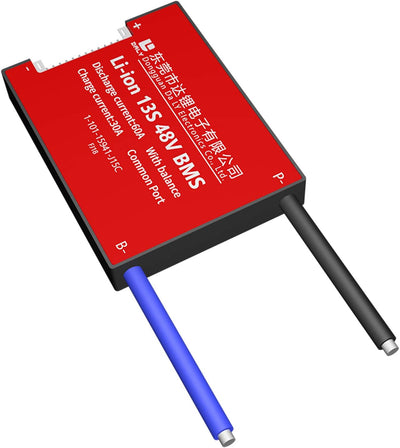 DALY BMS 13S 48V 60A Li-Ion Akku-Schutzplatine mit Balance-Leitungen BMS für 18650 Akku Pack 48V