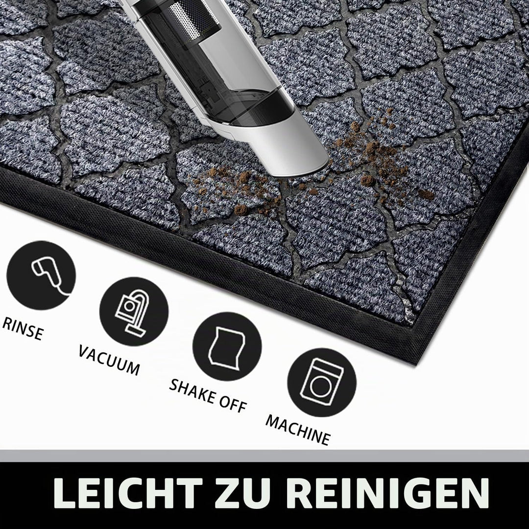 Qingbei Rina Fussmatten für den Aussenbereich, strapazierfähig, 40 x 70 cm, Vordertürmatte, Aussenei