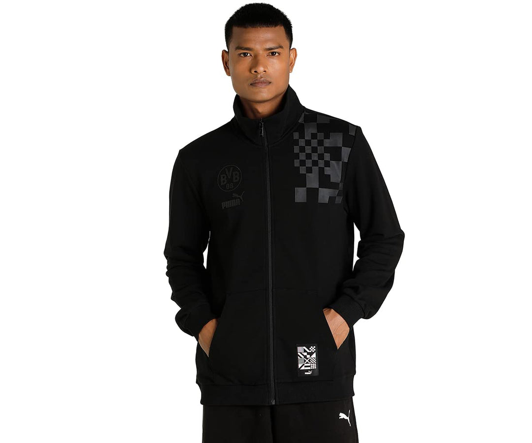 Puma BVB ftblCulture Track Jacket schwarz Borussia Dortmund Sportjacke S Schwarz, S Schwarz