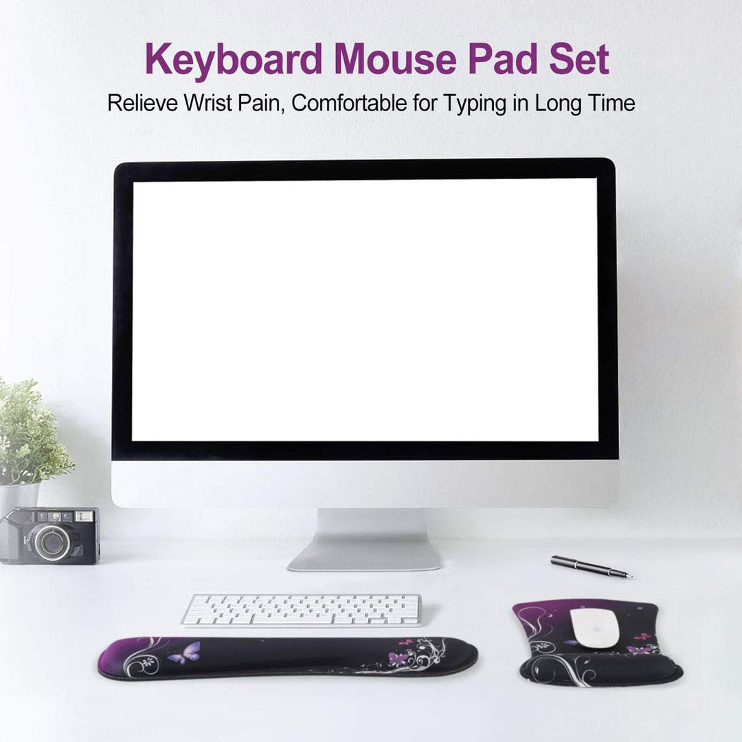 Keyboard Wrist Rest Pad Mauspad, ToLuLu Mouse Pad für Computer-Laptop, rutschfestes Mousepad Keyboar