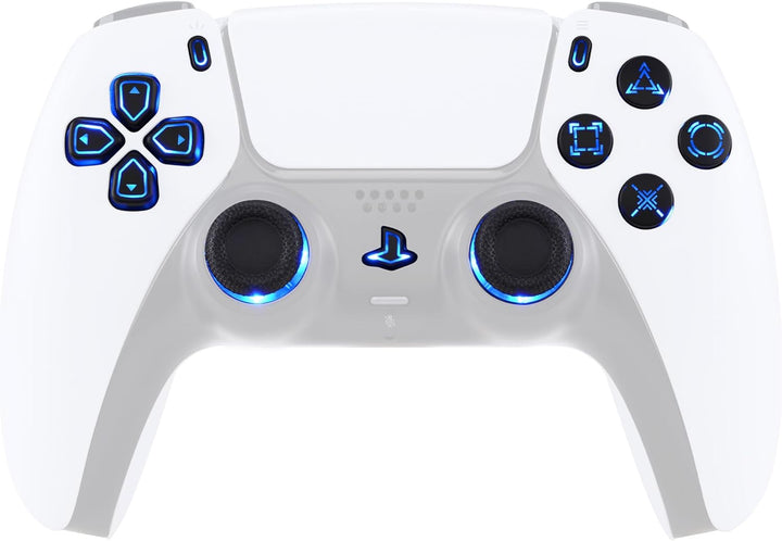 eXtremeRate DTF LED Kit für ps5 Controller BDM-030/040, Ersatz leucht D-Pad Thumbstick Share/Option/
