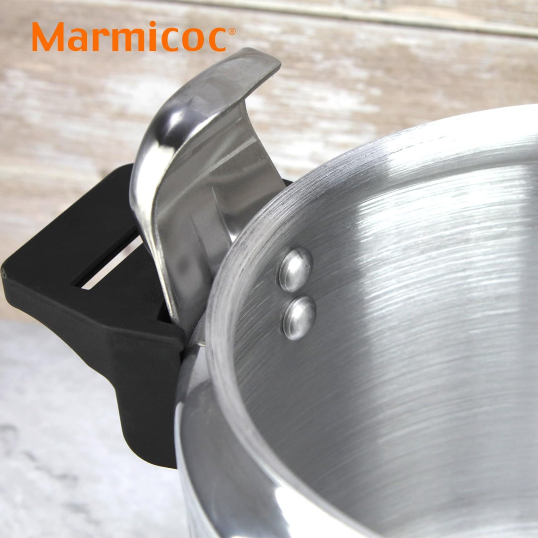 Alumax Traditioneller Schnellkochtopf, 8 l, extra dickes Aluminium, 3 Sicherheitssysteme, kompatibel
