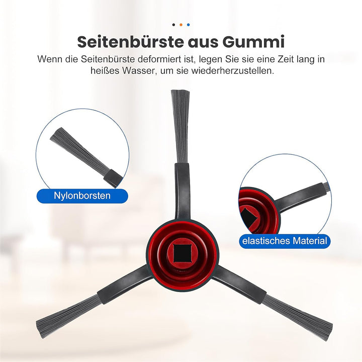 16 Stück Zubehör für Bosch Spotless + BCRD1W / Ecovacs Deebot N20 Pro Plus / N20 Plus / N20 Saugrobo
