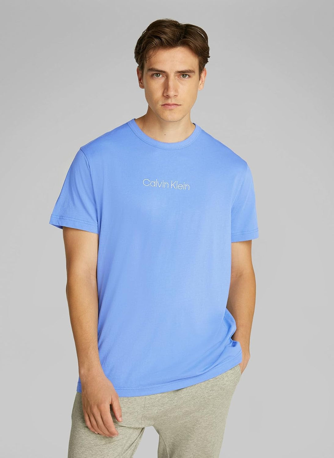 Calvin Klein Herren T-Shirt CK Kurzarm Rundhalsausschnitt mit Print Artikel NM2170E S/S Crew Neck S