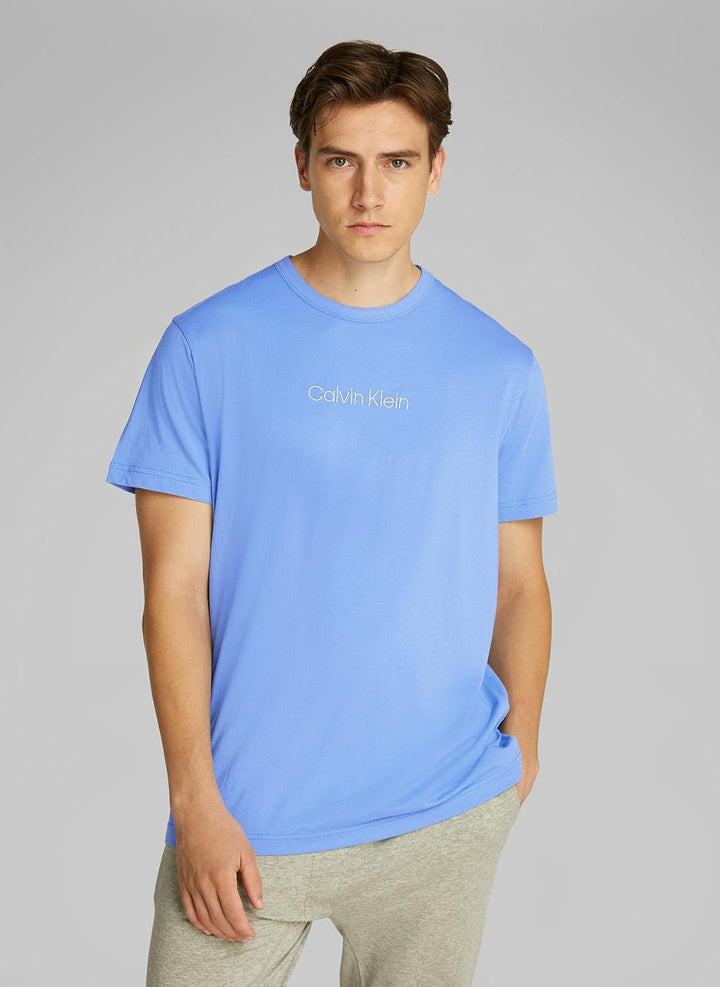 Calvin Klein Herren T-Shirt CK Kurzarm Rundhalsausschnitt mit Print Artikel NM2170E S/S Crew Neck S