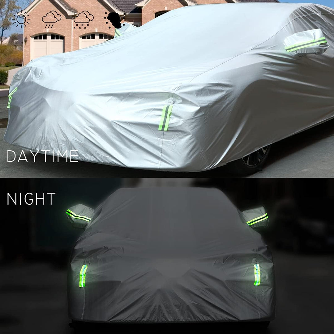 Autoabdeckung Vollgarage Abdeckplane Auto Garage Staubdicht Winddicht Schneedicht UV-Schutz Outdoor