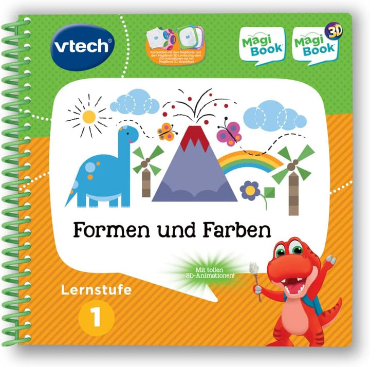 Vtech 80-488904 MagiBook-Lernbuch-Bundle: 3 Bücher der Lernstufe 1 (Tierbabys 3D, Formen und Farben