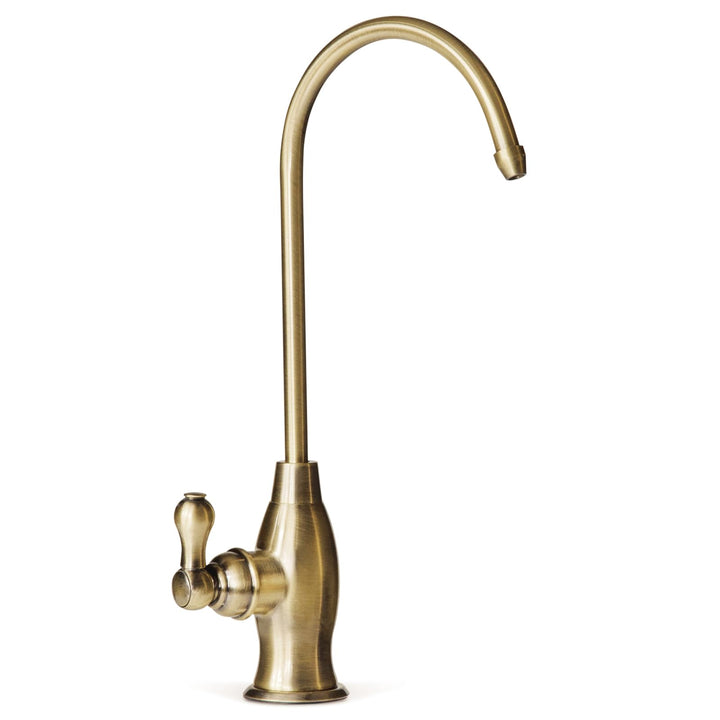 iSpring Wasser Filter Designer faucet-coke geformte high-spout gk1-ab, Messing antik