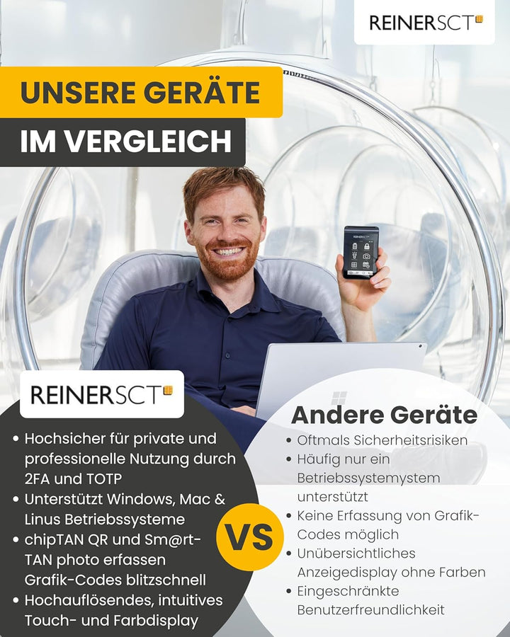 REINER SCT tanJack deluxe I Premium TAN-Generator und Authenticator I Erstklassiger TAN-Generator fü