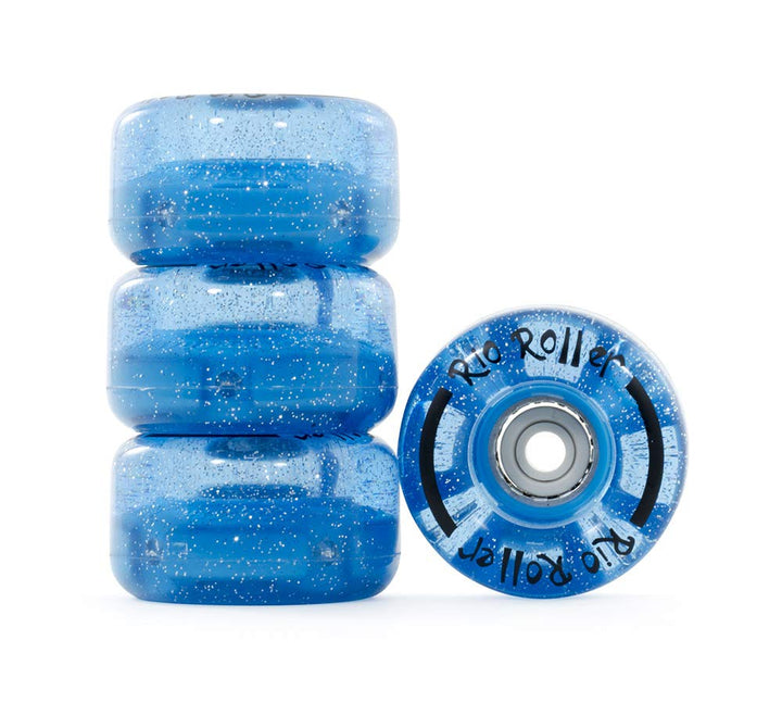 Rio Roller Light Up Rollen, Unisex Erwachsene S S Blau (glitter), S Blau (glitter)