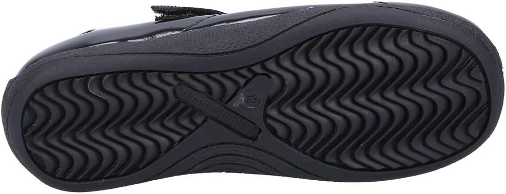 Hush Puppies Mädchen Aria Patent Senior Schuluniform-Schuh 38.5 EU Schwarz, 38.5 EU Schwarz