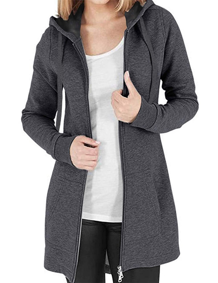CMTOP Damen Sweatjacke Hoodie Kapuzenpullover mit Zipper Sweatshirt Jacke Langarm Pullover Kapuzenpu