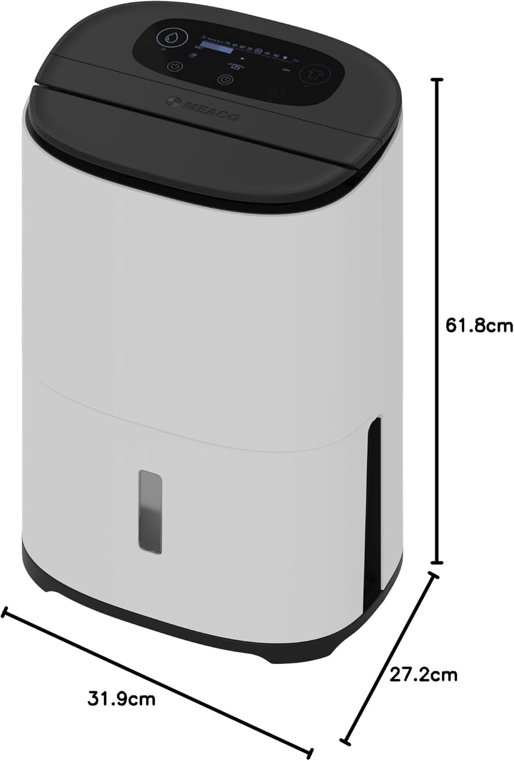 Meaco AreteTwo® 10L Luftentfeuchter &amp; HEPA-Luftreiniger für ein 42m² grosses Zuhause. Entfernt Konde