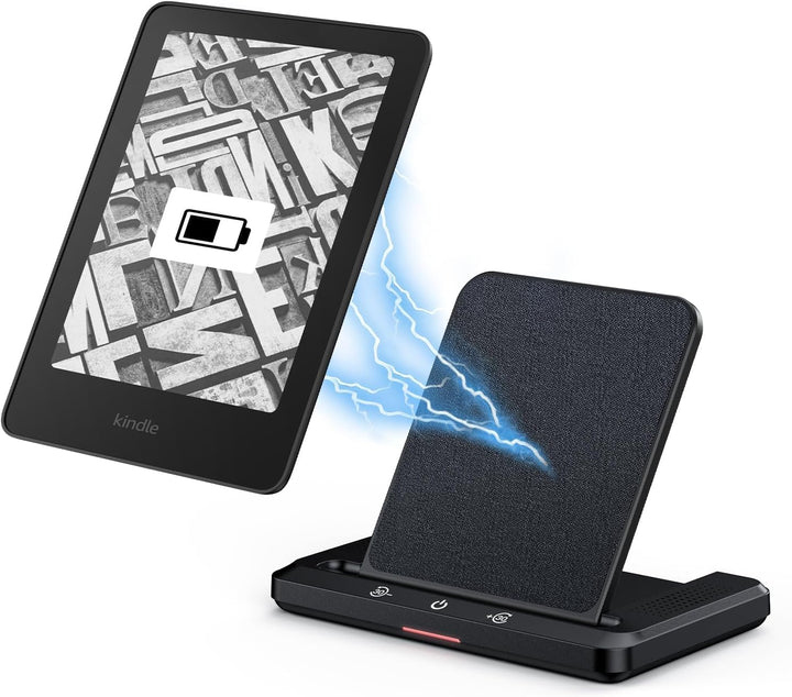 Hörbuch Lautsprecher Mit Kabelloses Ladestation für Kindle Paperwhite Signature Editions (2022 und 2