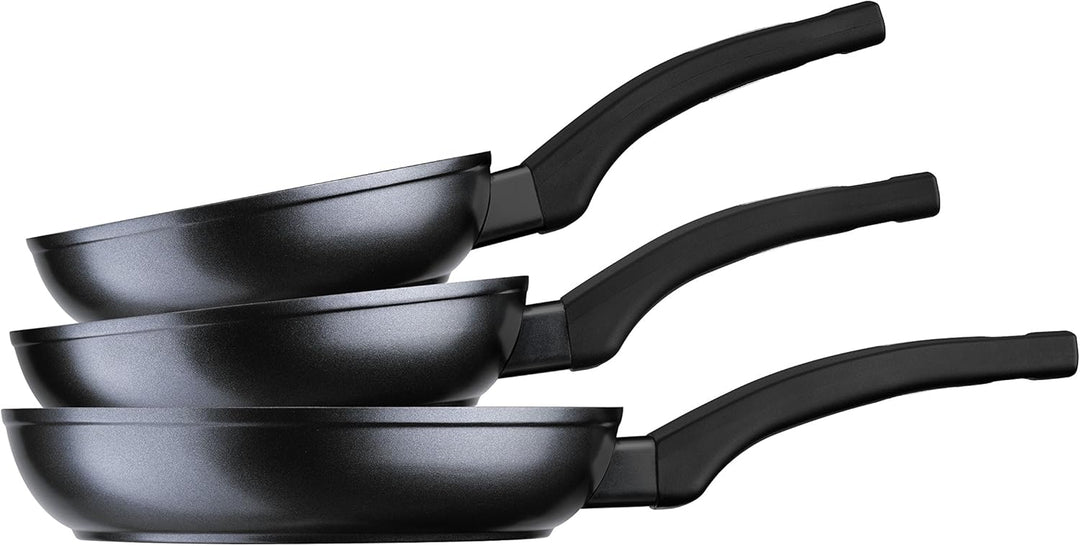 MONIX Martín Berasategui | Set mit 3 Bratpfannen, geschmiedetes Aluminium mit PFOA-freier Antihaftbe