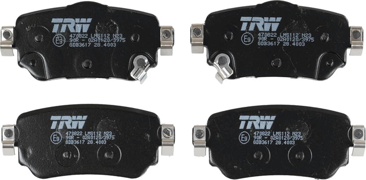 TRW gdb3617 Bremsbelag, Satz von 4