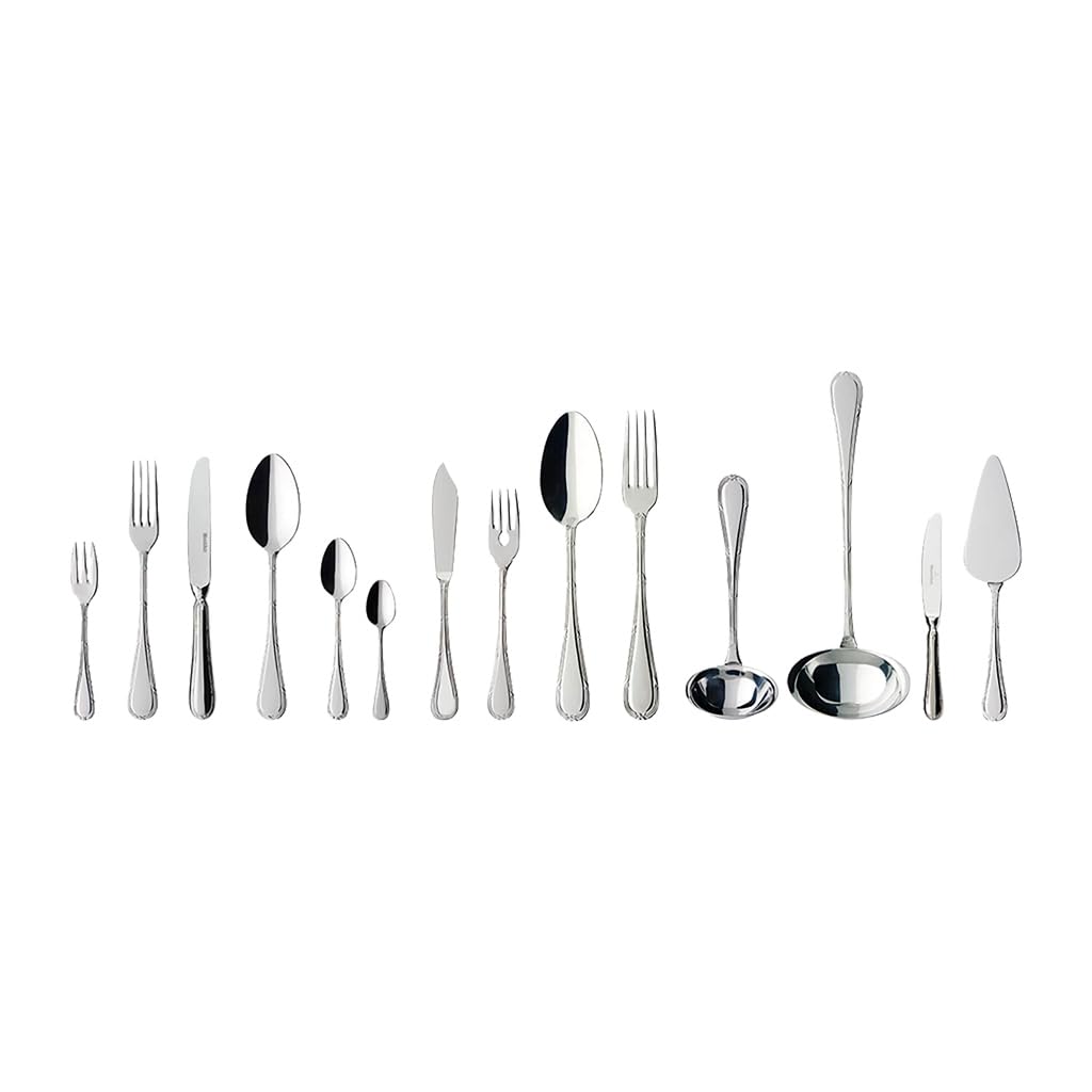 Villeroy und Boch Kreuzband Septfontaines Tafelbesteck für bis zu 12 Personen, 113-teilig, Edelstahl