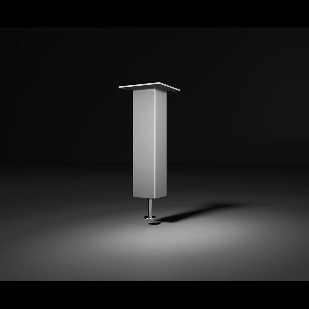 Bar-Konsole CAPRI gerade | 50x50 mm | Aluminium silber | Höhe: 230 mm | 1 Stück, 230 mm