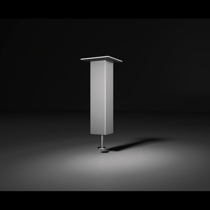 Bar-Konsole CAPRI gerade | 50x50 mm | Aluminium silber | Höhe: 230 mm | 1 Stück, 230 mm