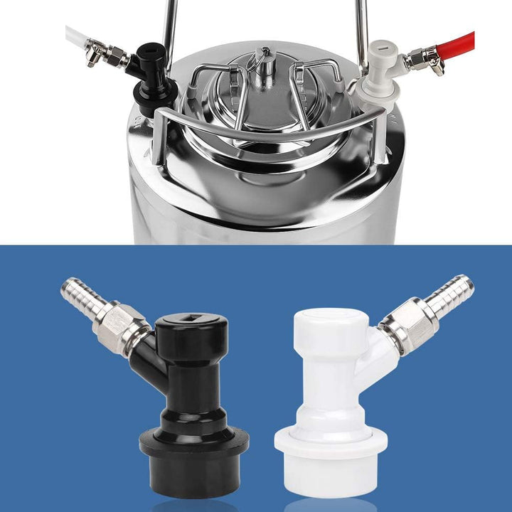 4 STÜCKE Gewinde Ball Lock Fass Armaturen Mit Schlauchschellen Kunststoffverbinder Mit Adapterklemme