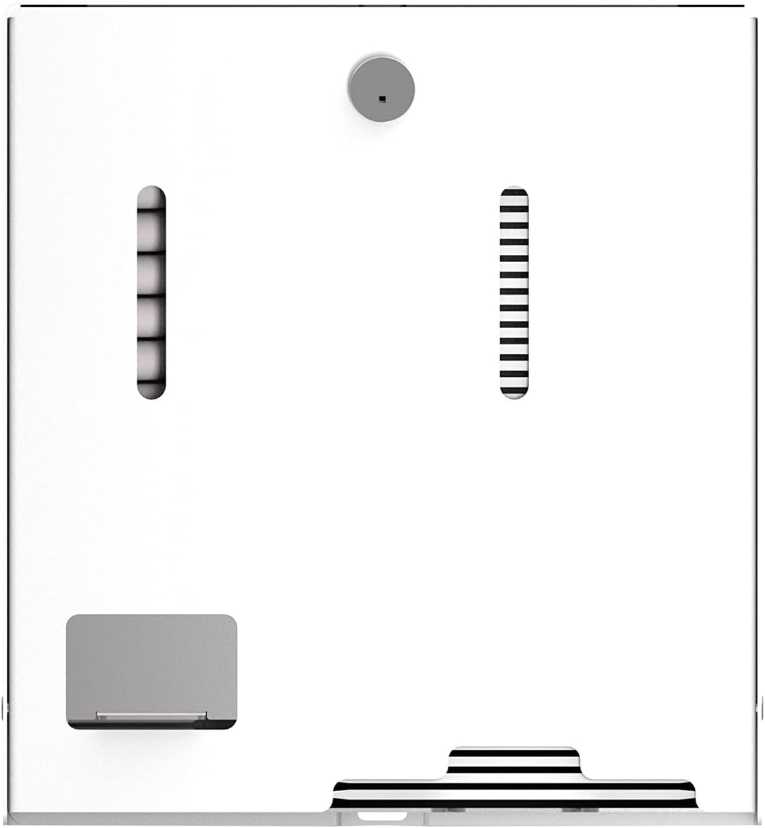 Tampon- und Bindenspender | gelzenritter TBS-W | Wandmontage | Kompakt: 25x23x10,1 cm | weisse Pulve