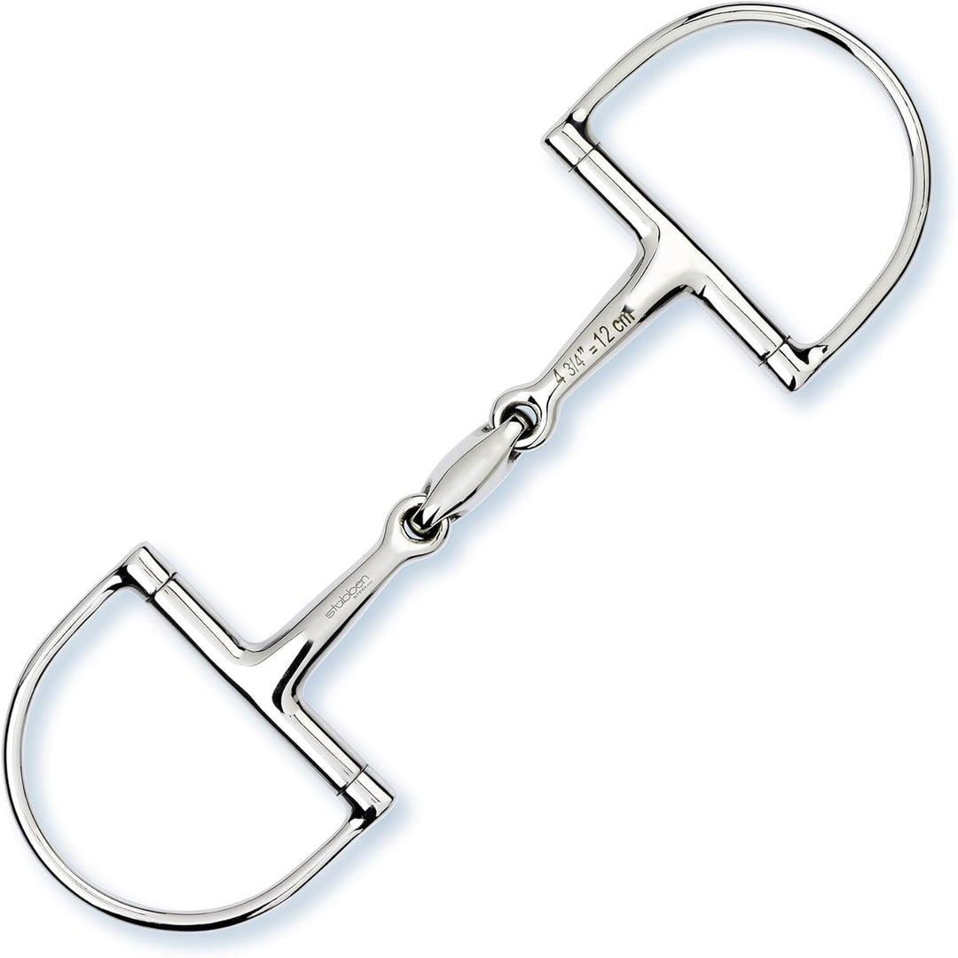 Stübben Gebiss 2251 D-Ring-Trense Easy Control doppelt gebrochen 12,5 cm - 14 mm - Edelstahl, 12,5 c