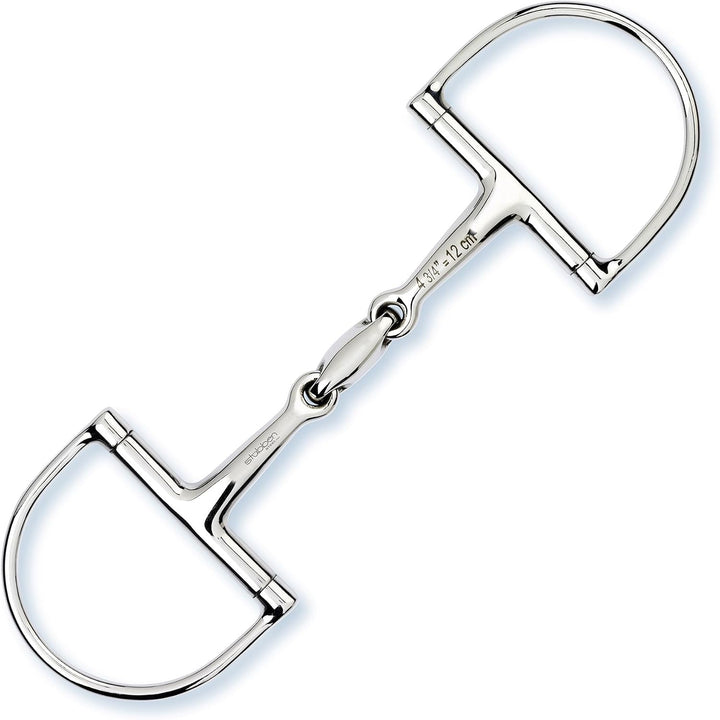 Stübben Gebiss 2251 D-Ring-Trense Easy Control doppelt gebrochen 11,5 cm - 12 mm - Edelstahl, 11,5 c