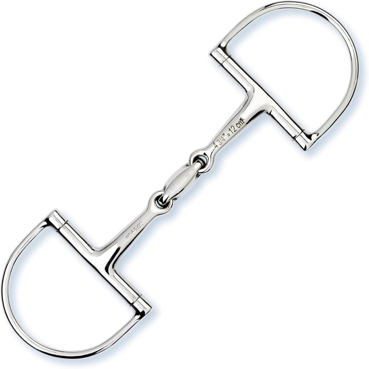 Stübben Gebiss 2251 D-Ring-Trense Easy Control doppelt gebrochen 14,5 cm - 14 mm - Edelstahl, 14,5 c