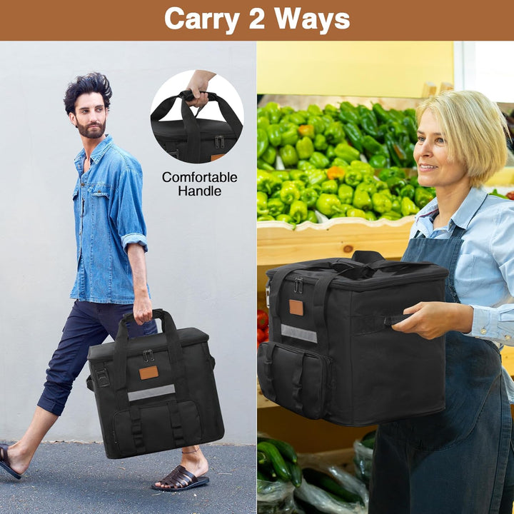 REDCAMP 40L Kühltasche, Grosse Thermotasche Lunchtasche mit Fronttasche Flaschenöffner, XL wasserdic