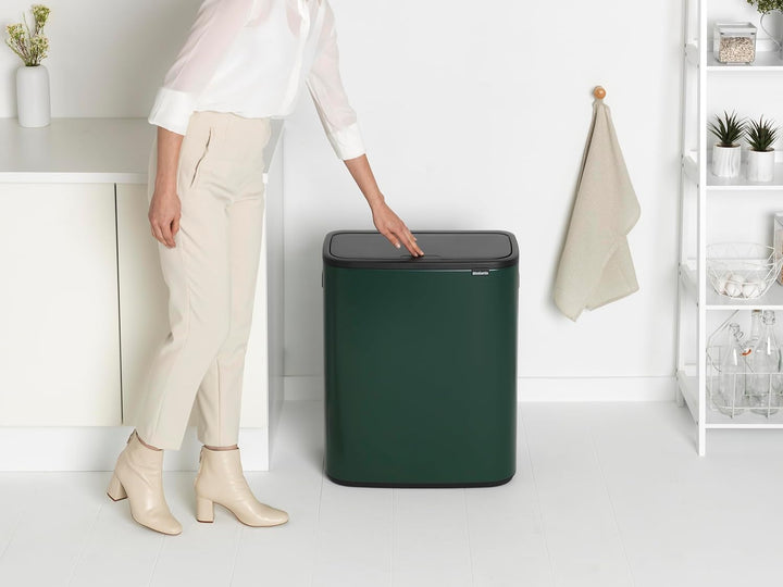 Brabantia Touch Bin, Pine Green, 60L 1 Inneneimer (60L) Pine Green, 1 Inneneimer (60L) Pine Green