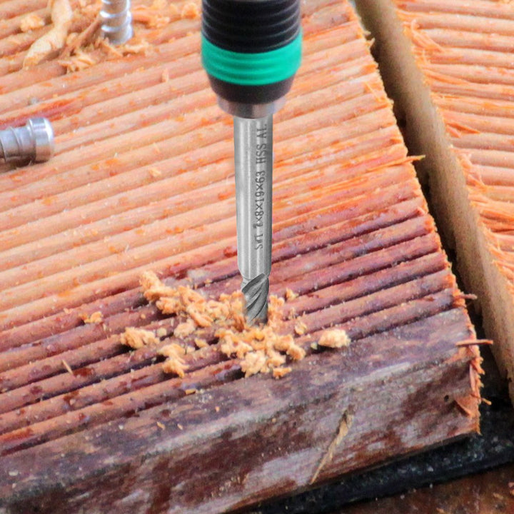 Afunta Bohraufsätze/Schaftfräser mit 4 Rillen, 2-12 mm (0,08-0,47 Zoll) Schnellarbeitsstahl, gerader