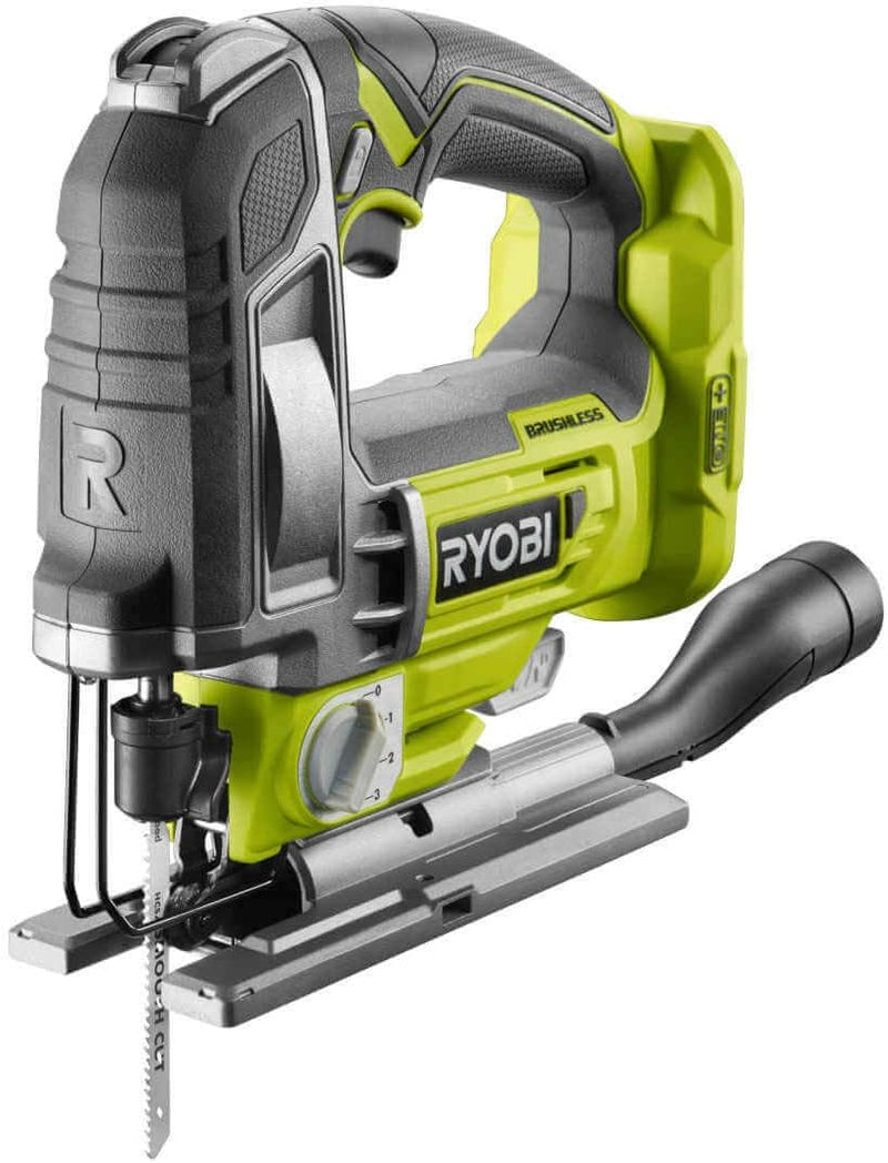 RYOBI 18 V ONE+ Brushless Akku-Stichsäge R18JS7-0 (Hublänge 25 mm, Schnitttiefe 135/10/10 mm Holz/St