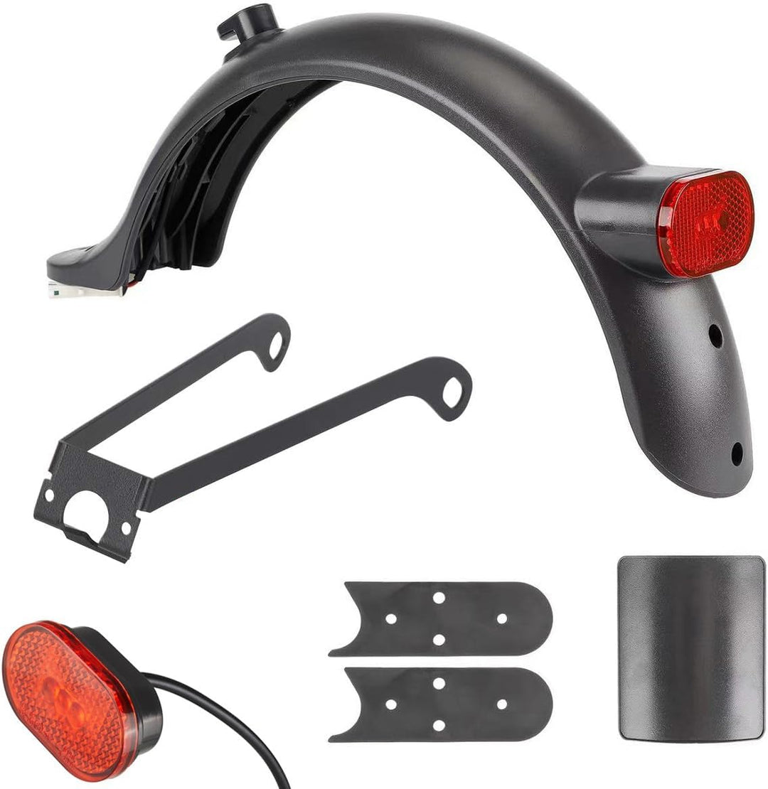 aibiku E Scooter Schutzblech Hinten für Xiaomi Elektroroller, mit Metallhalterung, Kennzeichenrahmen