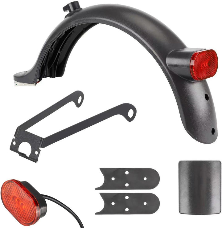 aibiku E Scooter Schutzblech Hinten für Xiaomi Elektroroller, mit Metallhalterung, Kennzeichenrahmen