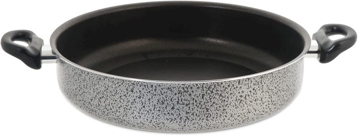 Home Salt N'Pepper Antihaft-Bratpfanne mit 2 Griffen, Aluminium, Schwarz/Grau, 32 cm, 32 cm