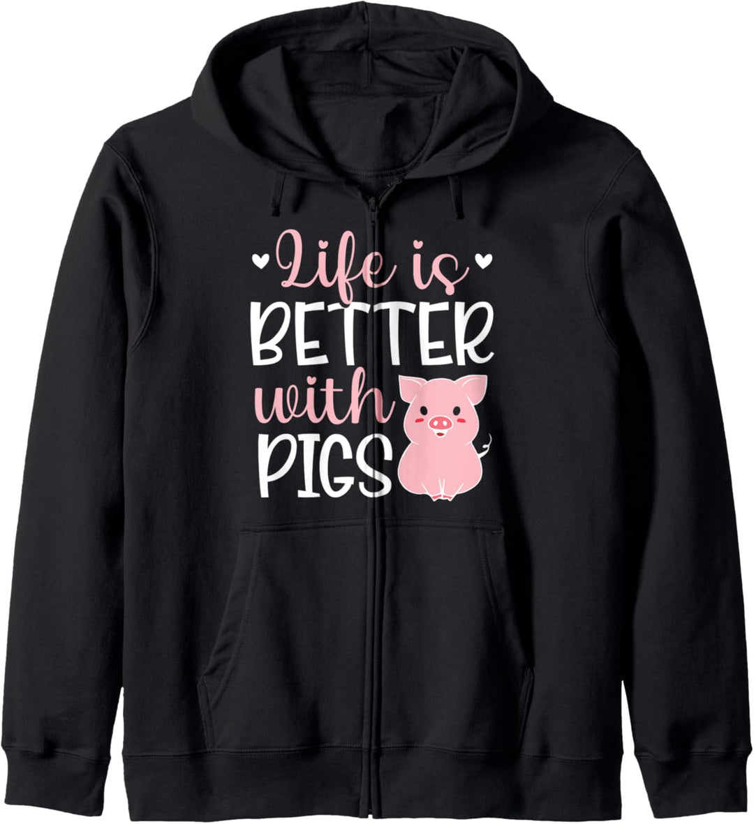 Schweine Leben Schweinezucht Mama Schwein Neuheit Geschenke Kapuzenjacke