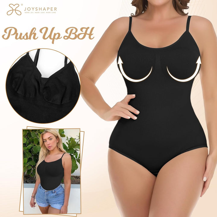 Joyshaper Shapewear Damen Miederbody Stark Formend Bauchweg Body Shaper Butt Lift Slimfit U-Ausschni