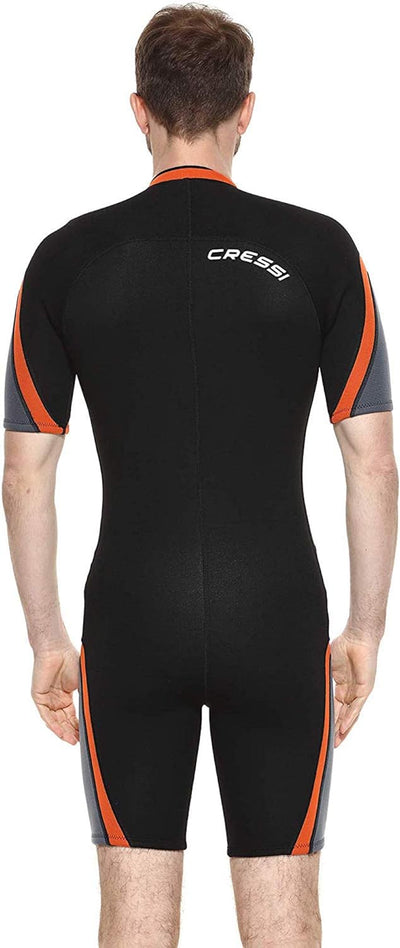 Cressi Playa Man Wetsuit 2.5 mm - Men's Premium Neoprene Wetsuit Shorty for Snorkeling, Diving, Swim