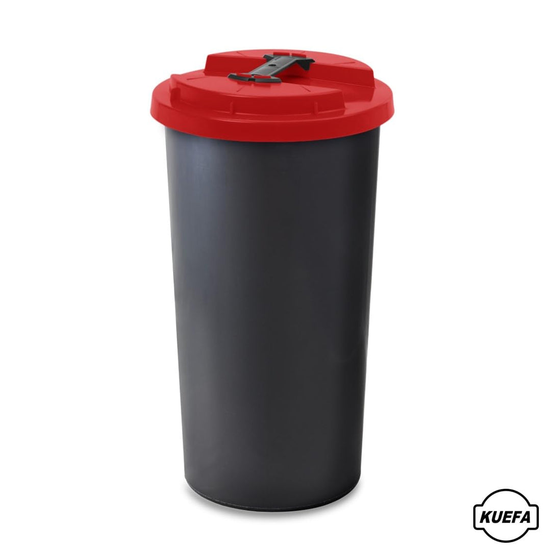 KUEFA BSC 60L Mülleimer, Müllsackständer, Gelber Sack Ständer inkl. Klemm-Ring für Müllbeutel, extra